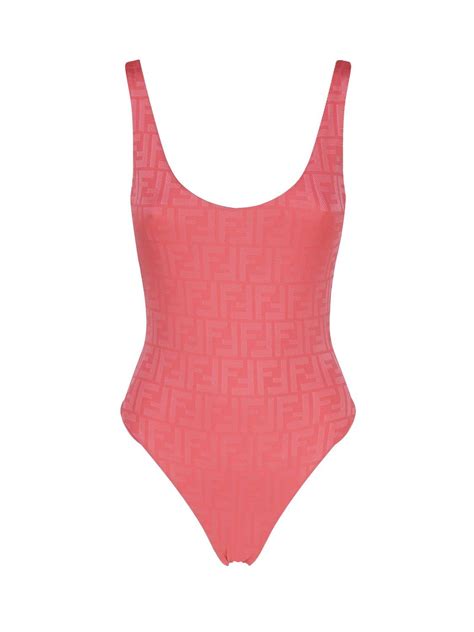 fendi prints on lycra one piece swimsuit|fendi bathing suits.